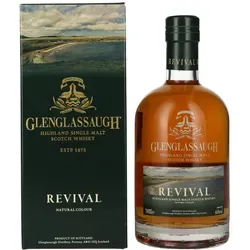 Glenglassaugh REVIVAL Highland Single Malt Scotch Whisky 46% Vol. 0,7l - Whisky in Geschenkbox, einzigartig gereift in Sherryfässern für vollmundigen Geschmack und langanhaltenden Abgang. Ausgezeichnet mit Silbermedaille bei der International Wine & Spirit Competition.