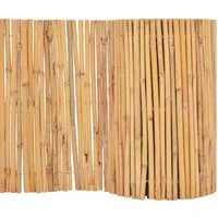 vidaXL Gartenzaun aus Bambus 500x50cm - Dekorativer Bambuszaun für Gartenabgrenzungen, einfach zu installieren und verleiht jedem Außenbereich einen tropischen Charme.