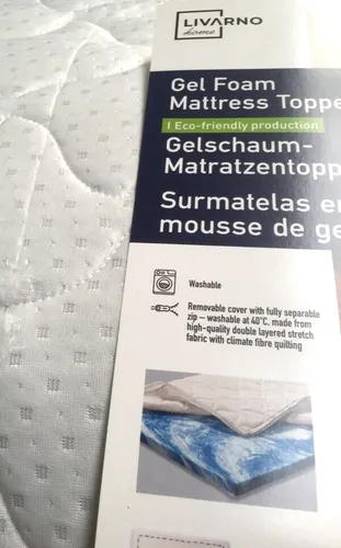 Livarno Home 7-Zonen Gelschaum Matratzentopper 100x200 cm