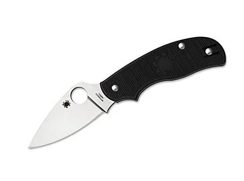 Spyderco C127PBK Urban Lightweight Taschenmesser - Taschenmesser aus N690-Stahl mit einhändig öffnender Klinge, ideal für Stadtmenschen. Der umsetzbare Clip sorgt für Flexibilität bei Linkshändern und Rechtshändern.
