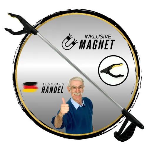 Greifzange mit Magnet I Greifhilfe Metall Greifer Picking Aid für Senioren Müll