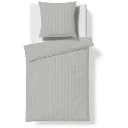 fleuresse Bettwäsche Black Premium 135 x 200 cm Jersey Grau - Hochwertige Bettwäsche aus Jersey, 135 x 200 cm, in elegantem Grau. Ideal für einen erholsamen Schlaf und pflegeleicht für den täglichen Einsatz.