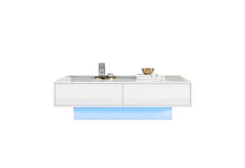 STILVORA Polsterbett 140×200 cm mit APP-Fernbedienung, LED-Licht und USB, Beige (inkl. Matratze)