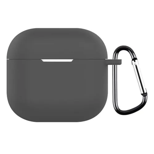 CoverKingz Hülle kompatibel mit AirPods 4 - Silikon Schutzhülle AirPods 4 Cover - Case Tasche Dunkelgrau