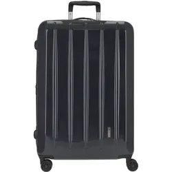 Check In London 2.0 4-Rollen-Trolley 75 cm - Blau - Trolley mit exklusiver Ausstattung, arretierbarem Aluminium-Druckknopf-System und 4-Zwillingsrollen für mühelosen Transport. Ideal für Reisen mit extra Packvolumen dank Dehnfalte.