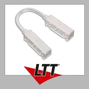 ISOLED Track48 Linear-Verbinder flexibel, 180° biegbar, stromführend, weiß, max. 6A, 4-polig