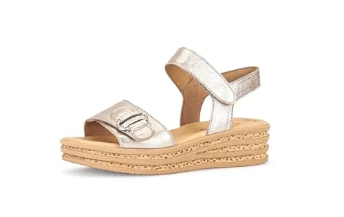 Gabor 44.554 Keilsandalette – Elegante weiße Sandalen in Größe 40 EU - Wanderschuhe mit komfortablem Keilabsatz, ideal für lange Spaziergänge und einen stilvollen Auftritt.