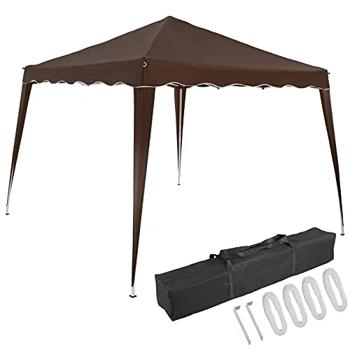 Casaria Pavillon Pop-Up 3x3m - UV-Schutz 50+ und wasserdicht - Pavillons für Garten und Festivals, mit schneller Pop-Up Funktion für einfachen Aufbau und stabiler Metallverstrebung für sicheren Stand.