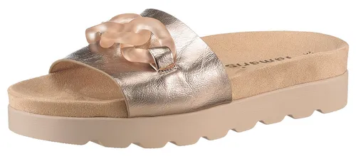 Modische Pantolette TAMARIS für Damen, Gr. 40, braun in gold von Tamaris