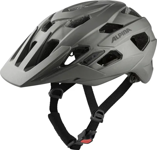 ALPINA ANZANA 35 - Grau, Enduro Helm für Mountainbiker - Fahrradhelm mit optimalem Schutz und anpassbarem Fit-System für höchsten Komfort beim Mountainbiken. Ideal für technische Trails dank robuster Polycarbonatschale und 22 Lüftungsöffnungen.