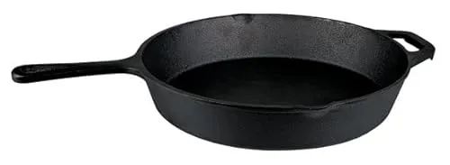 Kopp Verlag Gusseiserne Pfanne 26 cm | Extrem robust und langlebig | Hohe Hitzebeständigkeit | Energiesparend durch hohe Wärmespeicherung | für alle Herdarten und Kochstellen | 2600 g