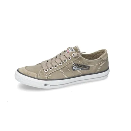 Dockers by Gerli Slip-On Sneaker - Sneaker in cooler Jeansoptik mit Fake Schnürung, ideal für lässige Freizeitlooks und höchsten Tragekomfort.