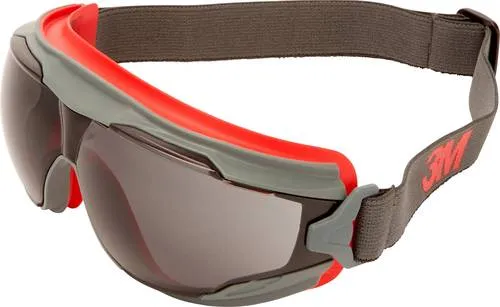 3M Goggle Gear 500 GG502SGAF Vollsichtbrille - Werkstattausrüstung-Zubehör mit Antibeschlag-Schutz und grau getönten Scheiben, ideal für optimale Sicht und Tragekomfort bei Arbeiten mit Sehstärke.