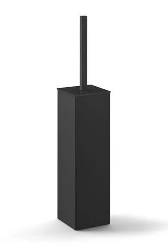 Zack WC-Bürstengarnitur aus Metall, 8.1x41.8x8.1 cm - Badezimmer WC-Ausstattung mit eleganter, platzsparender Toilettenbürste, hygienischem TPE-Bürstenkopf und einfachem Reinigungsinneren.