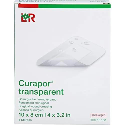 CURAPOR Wundverband steril transparent 8x10 cm 5 St