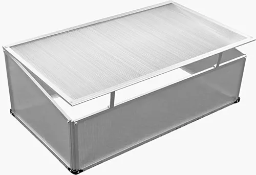 Frühbeet mit und ohne Doppeldach Gewächshaus Treibhaus Aluminium