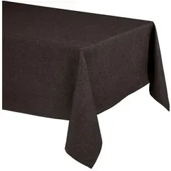 Beautex Tischdecke Elegante Tischdecke Edel Leinenoptik, Lina Tischdecke und Tischläufer (1-tlg) braun Eckig | 110 cm x 140 cm