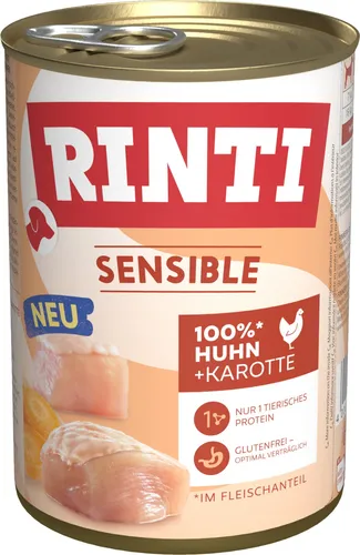 Rinti Sensible Hundenassfutter Adult 400 g Huhn & Karotte