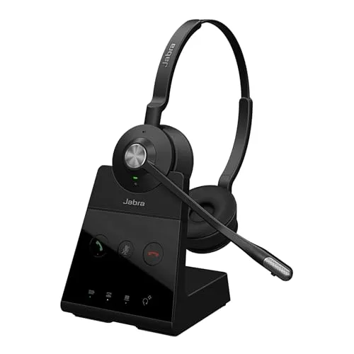 Jabra Engage 65 SE Drahtlose Hörmuschel - PC-Headset mit branchenführender drahtloser Leistung und 150 m Reichweite, ideal für Büroarbeit. Genießen Sie kristallklare Anrufe dank Geräuschunterdrückung und bleiben Sie flexibel am Arbeitsplatz.