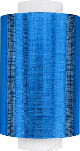 Fripac Alu-Haarfolie Super-Plus 15 my Geprägt, 100 m x 12 cm Blau Alufolie F-1203