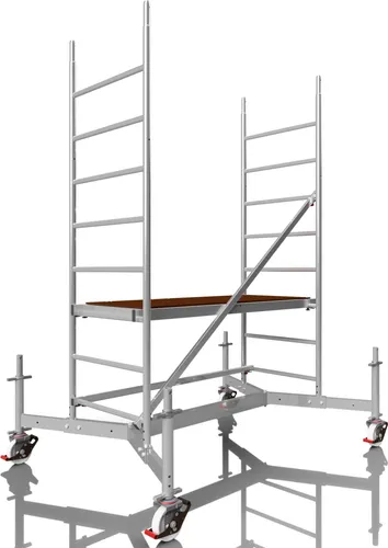 ALTEC Rollfix 300 | inkl. Rollen (Ø 150 mm) | Traverse ausziehbar | Rollgerüst