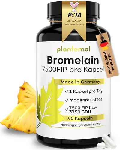 Hochdosierte Bromelain Kapseln von plantomol