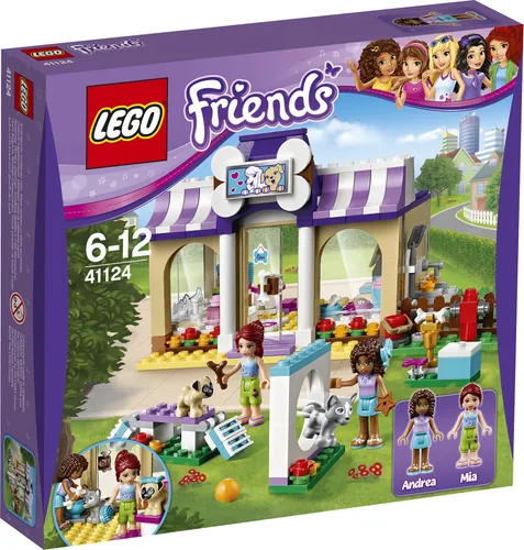 LEGO FRIENDS Heartlake Welpen-Betreuung 41124 - LEGO Set für Kinder von 6-12 Jahren, mit 286 Teilen für kreativen Spielspaß und tierische Abenteuer in Heartlake City.