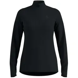 Odlo Fleecepullover Damen Essential Light I Midlayer - Funktionsshirt mit 1/2 Reißverschluss, bietet Wärmeisolierung und optimale Bewegungsfreiheit für Outdoor-Aktivitäten, hergestellt aus umweltfreundlichen, recycelten Materialien.