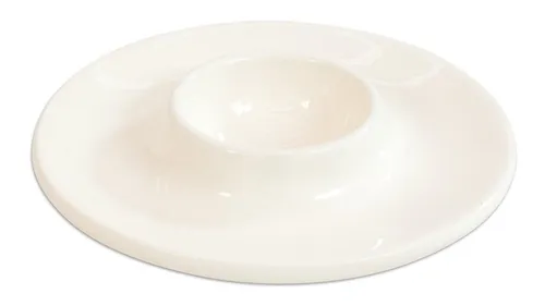 Eierbecher Set, 12 Stück, Weiß, D: 9,8 cm - Hochwertige Eierbecher in Weiß, perfekt für Frühstück und Brunch, ideal für stilvolle Tischdekoration.