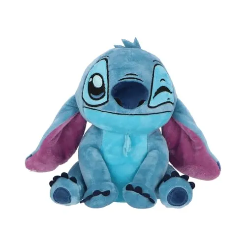 Lilo & Stitch Plüsch Spardose - Zwinkerndes Auge - Süße Plüsch-Spardose im ikonischen Stitch-Design, 20 cm groß. Perfekt für Disney-Fans, um Ersparnisse sicher aufzubewahren und gleichzeitig als dekorativer Akzent zu fungieren.