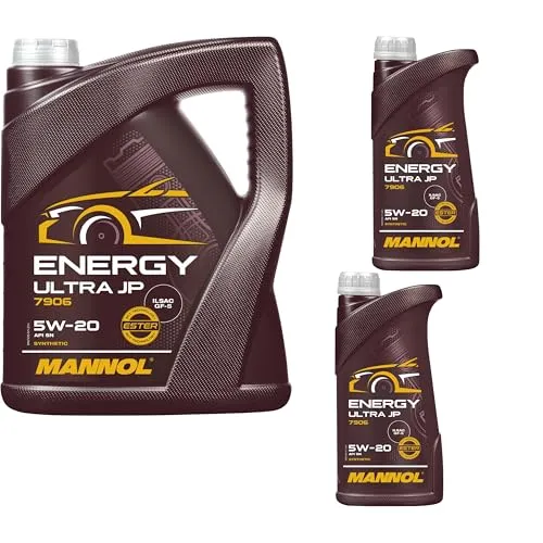 QR-Parts Set 7 Liter 85469738 MN7906-5 MN7906-1 1Liter MANNOL Energy Ultra JP 5W-20 API SN 5L Motoröl