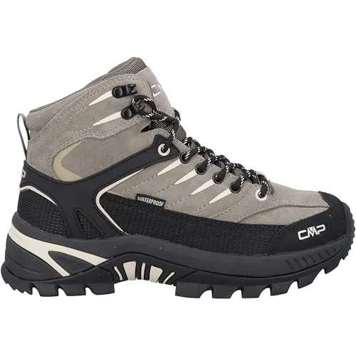 CMP Rigel 2.0 Mid WMN WP Trekking Schuhe deserto-cream (11PV) 39 - Hochwertige Mid Cut Trekking Schuhe für Damen, ideal für längere Wanderungen. Robustes Lederobermaterial und rutschfeste Sohle für sicheren Halt unterwegs.