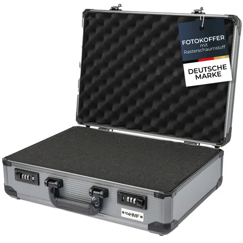 HMF 14402-02 Alu Fotokoffer, 46 x 33 x 15 cm von HMF