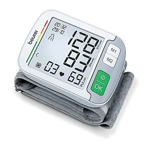 Beurer BC 51 Handgelenk-Blutdruckmessgerät - klinisch validiert, XL-Display mit Risiko-Indikator und Arrhythmie-Erkennung, ideal für präzise Messungen zuhause