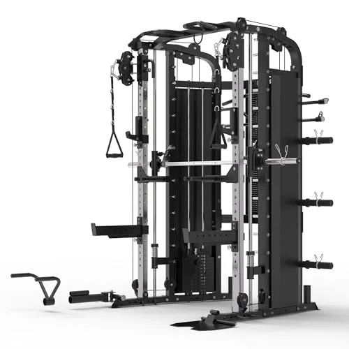 GORILLA SPORTS Kraftstation Smith Machine mit 2x60kg Gewichtsblock