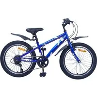 vidaXL Kinderfahrrad 20 Zoll 6-Gang Dunkelblau für 6-11 Jahre - Das stilvolle Kinderfahrrad mit 6 Gängen ist ideal für junge Abenteurer. Robuster Stahlrahmen und komfortable Ausstattung sorgen für sicheres Fahren auf Trails und in der Nachbarschaft. Einfacher Zusammenbau garantiert!