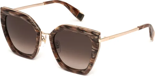 Furla SFU821 07HL AVANA STRIATA MARRONE LUCIDA 52/23/140 Damen Sonnenbrillen