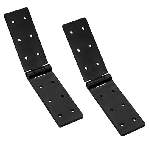 Stück Scharniere Klappbar Kistenband, Klappscharniere Schwerlastscharnier Schwarz, Türscharniere Verbinder, Möbelscharniere Möbelband Torband Türband für Holztür Gartentüren Schrank 2