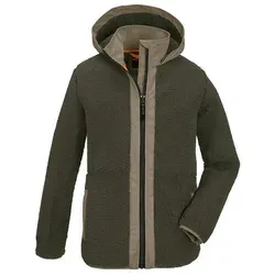 Killtec Fleecejacke in Khaki für Kinder, Größe 164 - Funktionsjacken aus hochwertigem Fleece mit Kapuze und elastischen Ärmelabschlüssen, ideal für aktive Kids. Perfekt für Outdoor-Abenteuer!