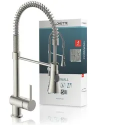 Schütte Spültischarmatur Cornwall Niederdruck Armatur - Armaturen für die Küche mit 360° schwenkbarem Wasserhahn, ideal für flexibles Arbeiten am Spültisch und einfache Handhabung.