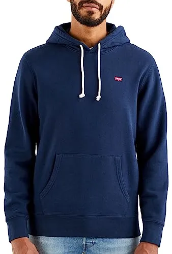 Levi's NEW ORIGINAL HOODIE Herren Kapuzensweatshirt - Stylisches Herren-Kapuzensweatshirt von Levi's® in navy mit kleinem Batwing-Logo. Aus 100% Baumwolle, pflegeleicht und atmungsaktiv – ideal für lässige Outfits.