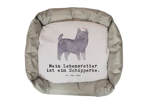 Mr. & Mrs. Panda Tierbett Schipperke Lebensretter – Flauschiger Hundekorb in Grau Pastell - Kuscheliges Mr. & Mrs. Panda Hundebett mit waschbarem Kissenbezug. Der stabile Unterbau sorgt für Komfort, während die verstärkten Seitenwände Geborgenheit bieten. Ein ideales Zuhause für deinen Schipperke!