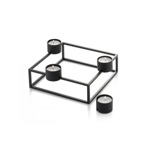 PHILIPPI Magnetischer Teelichthalter CUBO schwarz in schwarz von Philippi