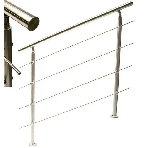 Apex Treppengeländer Edelstahl Treppengeländer 140 Handlauf Geländer Balkongeländer 4 57213, 140 cm Länge