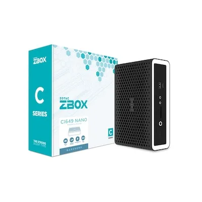 Zotac ZBOX-CI649NANO-BE - Intel Core i5-1335U Barebone, kompakte Multimedia-Lösung für leistungsstarke Anwendungen