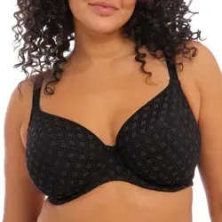 Elomi Bazaruto Underwire Plunge Bikini Top Schwarz Polyamid H 100 Damen