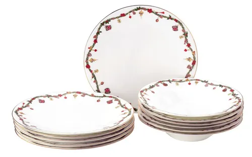 Hutschenreuther Nora Set 12-tlg. Christmas in weiß von Hutschenreuther