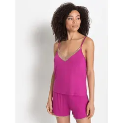 LASCANA Damen Shorty, Gr. 36/38, sexy magenta mit Spitzen von LASCANA 