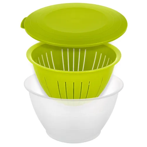 WESTMARK Olympia Schüssel 4,4 l transparent/grün 2418227A in grün von Westmark