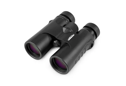 Omegon Blackstar 2.0 10x42 Fernglas - Kompaktes Fernglas für Naturbeobachtungen, stoß- und wasserfest mit hervorragender Bildqualität und einfacher Fokussierung.